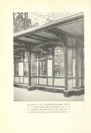 Elektrische Hoch- und Untergrundbahn, Berlin. Schalterhaus am Potsdamer Platz