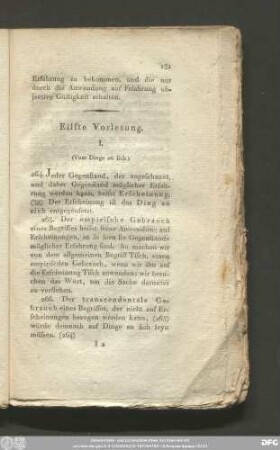 Eilfte Vorlesung.