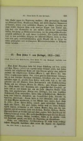 42. Dom Pedro V. von Portugal, 1853 - 1861