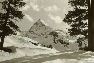 Österreich. Ötztaler Alpen. Der Hangerer (3021 m). Blick von Norden, davor das Tal der Rotmoosache