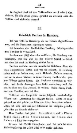 31. Friedrich Perthes in Hamburg.