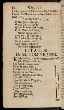 50-60, Litaniae De SS. Nomine Jesu; ...