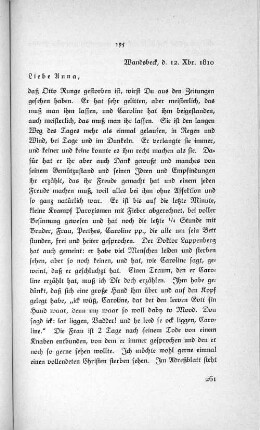 195 Wandsbeck, d. 12. Xbr. 1810
