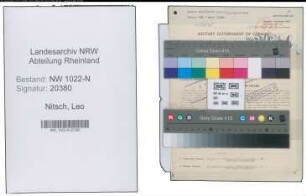 Entnazifizierung Leo Nitsch , geb. 12.08.1901 (Werkmeister)