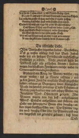 [XV.] Die tödtliche Liebe