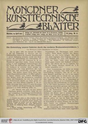3: Die Entwertung unserer Galerien durch das moderne Restaurationsverfahren