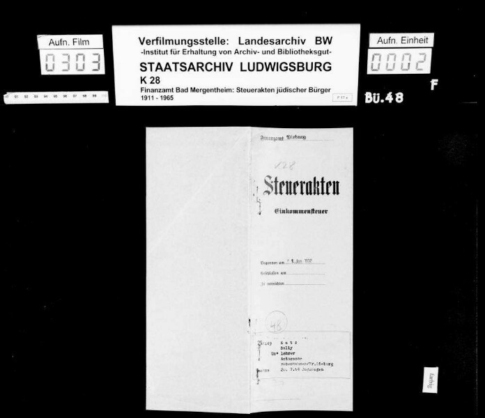 Katz, Sally; Religionslehrer i. R. *20.07.1864 Zugshagen Katz, Hedwig geb. Goldschmidt Wohnort: Edelfingen, bis 1932 Babenhausen/Kr. Dieburg
