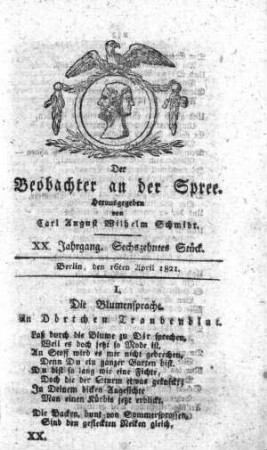 16. Stueck, 16. April 1821