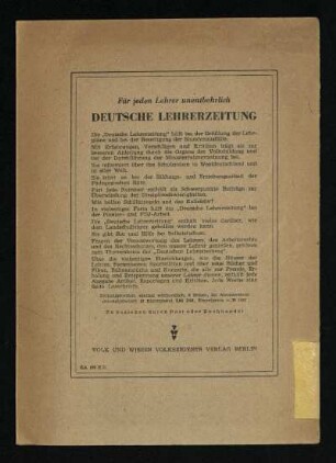 Deutsche Lehrerzeitung