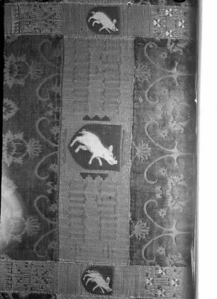 Borte mit dem Wappen des Rektors Segebodo Benswort de Tremonia