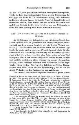 § 13. Die braunschweigischen und niedersächsischen Gebiete.