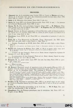 Geschiedenis en Cultuurgeschiedenis (Nr. 1-239)