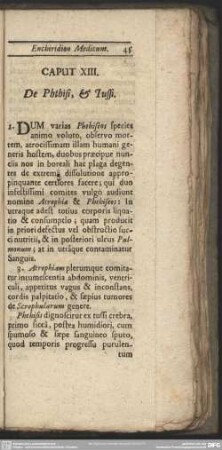 Caput XIII. De Phthisi, & Tussi