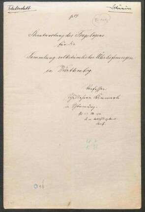 Konferenzaufsatz Schönmünz, Baiersbronn, Kr. Freudenstadt OA Freudenstadt II