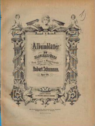 Albumblätter : 20 Klavierstücke ; op. 124