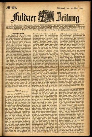 Ausgabe vom Mittwoch, den 10. Mai 1882.