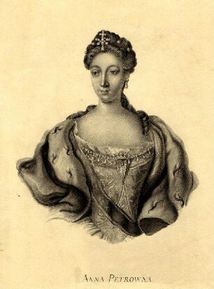 Bildnis von Anna Petrowna (1708-1728), Herzogin von Schleswig-Holstein-Gottorf