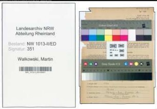 Entnazifizierung Martin Walkowski , geb. 30.09.1908 (Lehrer)