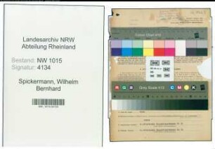Entnazifizierung Wilhelm Bernhard Spickermann , geb. 18.10.1888 (Bauarbeiter)