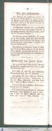 Die vier Jahrszeiten.