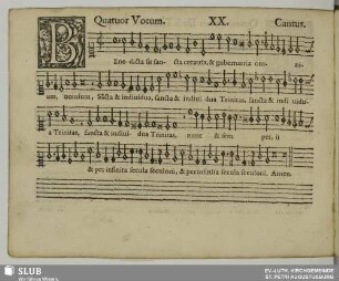 XX. Benedicta sit sancta creatrix