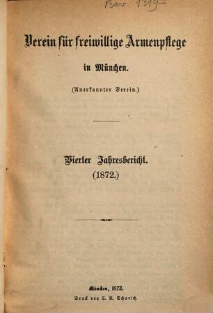 Jahresbericht .... 4. 1872 (1873)