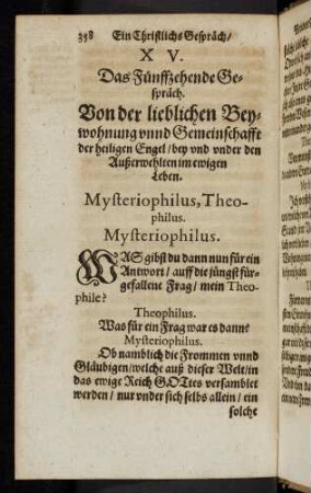 358-373, XV. Das Fünffzehende Gespräch
