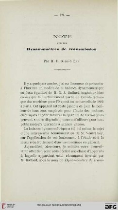 2.Ser. 9.1888: Notes sur les dynamomètres de transmission