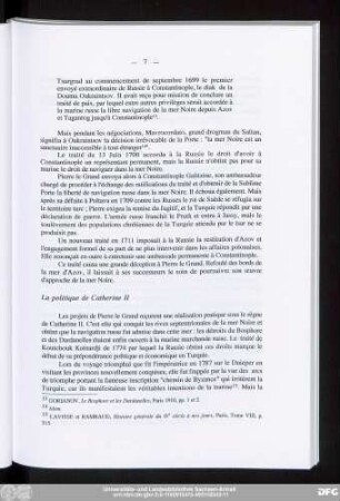 La politique de Catherine II
