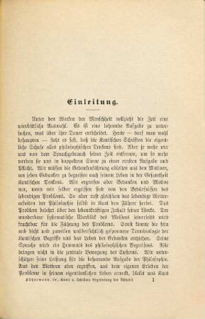Kants und Schillers Begründung der Ästhetik