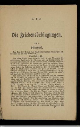 I. Völkerbund