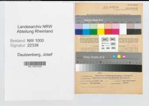 Entnazifizierung Josef Dautzenberg, geb. 02.07.1914 (Verwaltungsangestellter)