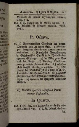 6) Moralia ascetica casuistica Paraenitica Pastoralia.