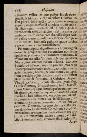 558-569, Per omnia igitur dignissima piae hujus virginis nomina; ...