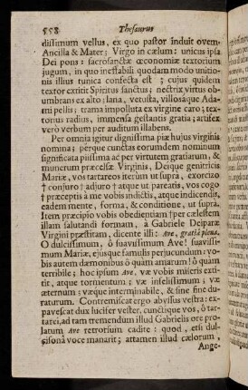 558-569, Per omnia igitur dignissima piae hujus virginis nomina; ...