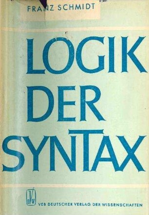 Logik der Syntax