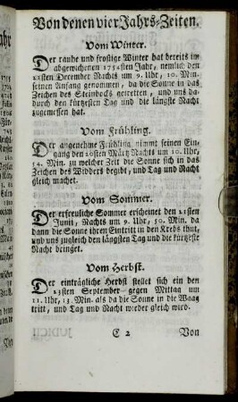Von denen vier Jahrs-Zeiten