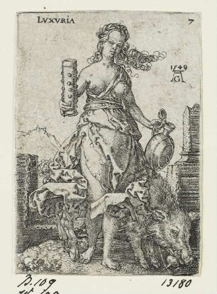 Luxuria, Blatt 7 der Folge "Tugenden und Laster"