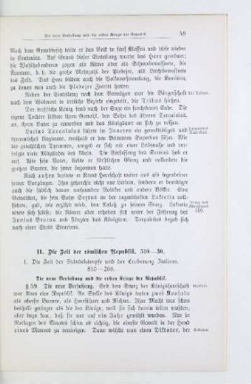 II. Die Zeit der römischen Republik. 510 - 30