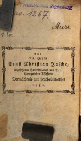 Beschreibung der vornehmsten Merkwürdigkeiten in das H. R. Reichs freyen Stadt Nürnberg und auf der hohen Schule zu Altdorf : nebst einem chronologischen Verzeichnisse der von Deutschen, insonderheit Nürnbergern, erfundenen Künste, vom XIII Jahrhundert bis auf jetzige Zeiten