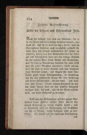 Zehnte Betrachtung.