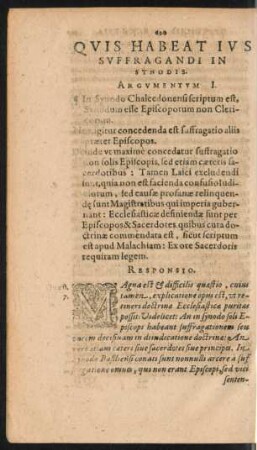 Quis Habeat Ius Suffragandi In Synodis.