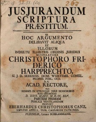 Iusiurandum scriptura praestitum