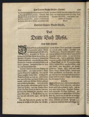 535-668, Das Dritte Buch Mosis.