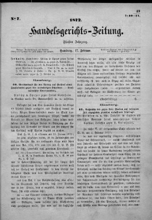 No. 7. 17. Februar 1872