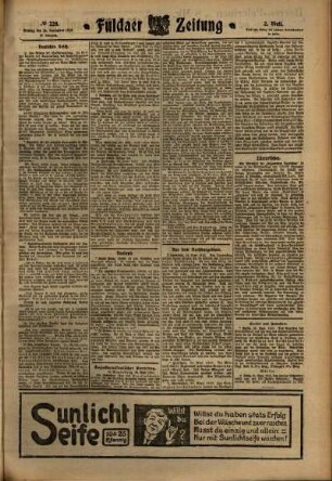 Zweite Ausgabe vom Montag, den 26. September 1910.