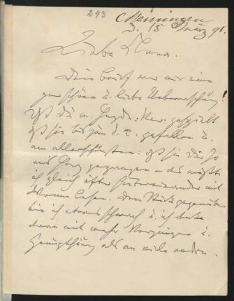 Brief an Clara Schumann : 15.03.1891