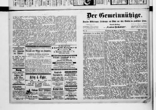 Der Gemeinnützige. 1898-1914