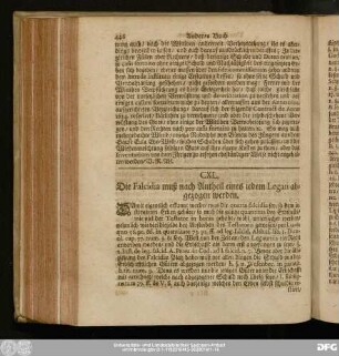 CXL. Die Falcidia muß nach Antheil eines iedem Lagati abgezogen werden.