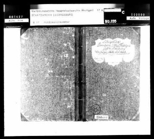 Kassenrechnung 1802/03